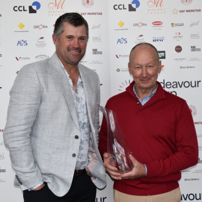 Viticulturist Trophy won by Anthony Koerner (accepted by Peter Treloar) - Aaron Ackland, Ackland Vineyard Services, and Peter Treloar, Penna Lane Wines.